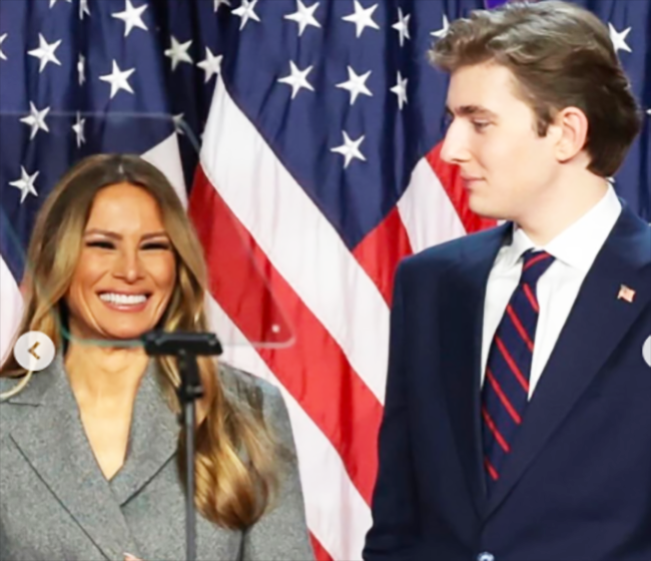 Barron Trump bersama ibunya, Melania Trump/Foto: Instagram barrotrump